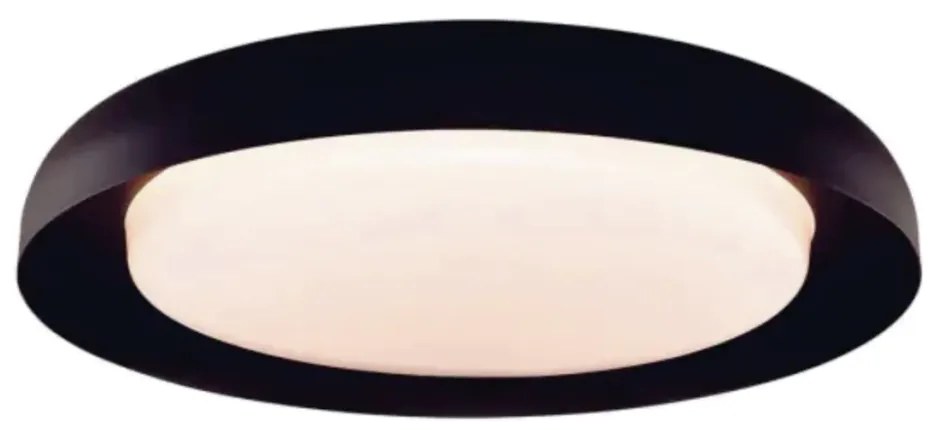Plafon Jetty Ø60X12Cm Led 64W Bivolt - Usina 19956/60Led (PT - Preto Texturizado, 4000k)