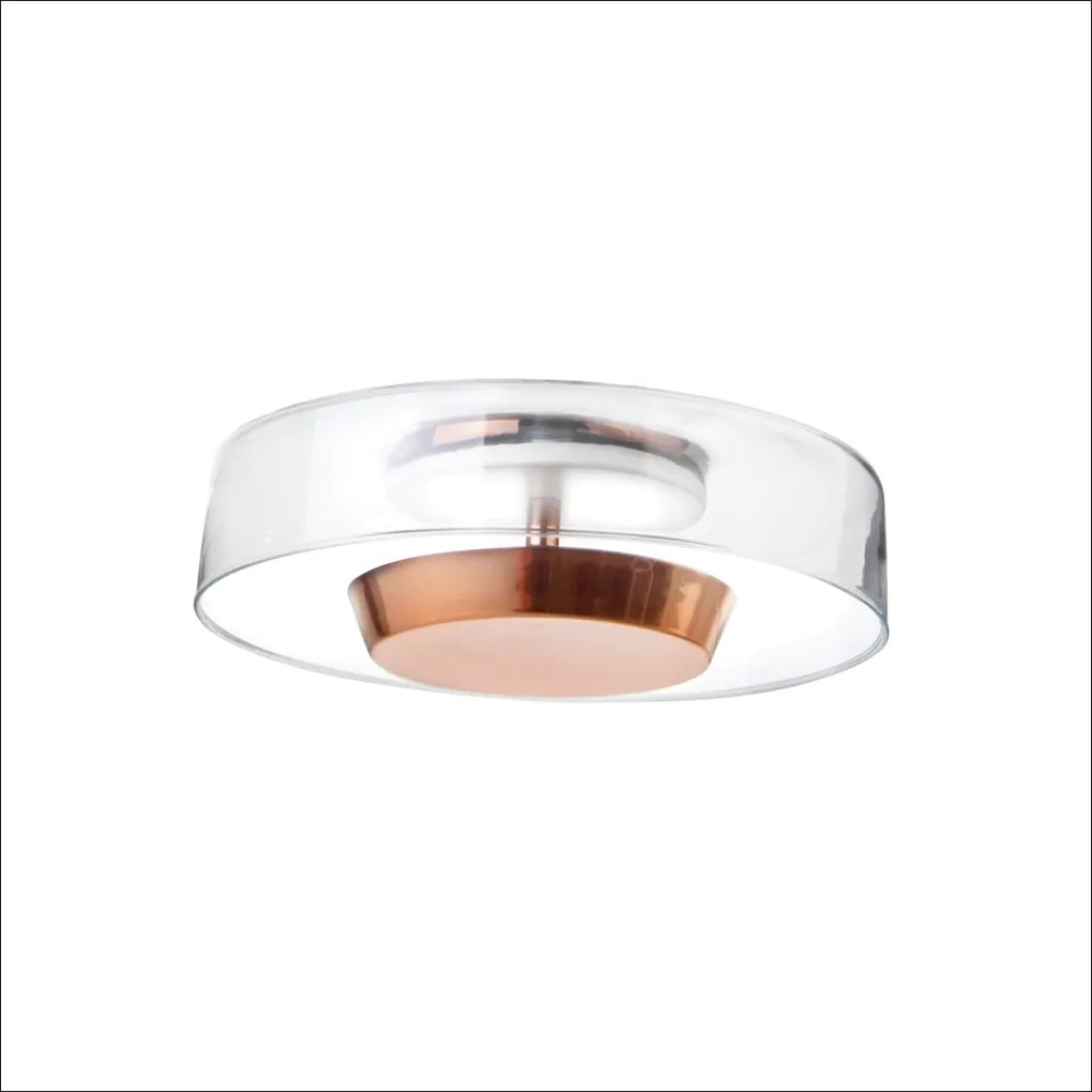 Arandela Bol Ø25,5X09Cm Rebatedor Em Vidro E Metal Alumínio 01Xled 9W... (ONIX, BRANCO (Fosco))