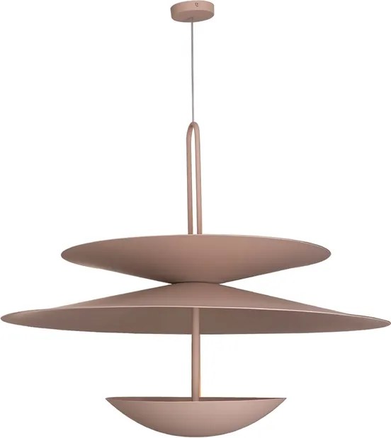 Pendente Aluminio Macadamia 80X70cm Eclisse Duo