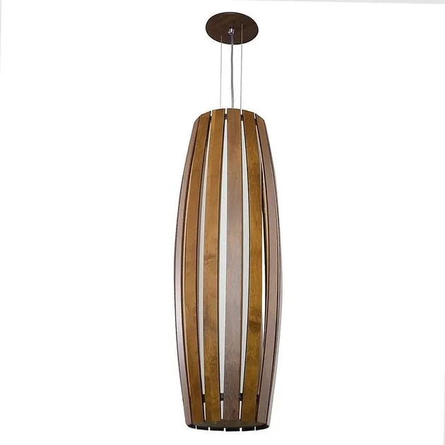 Pendente Madeira Imbuia Barril