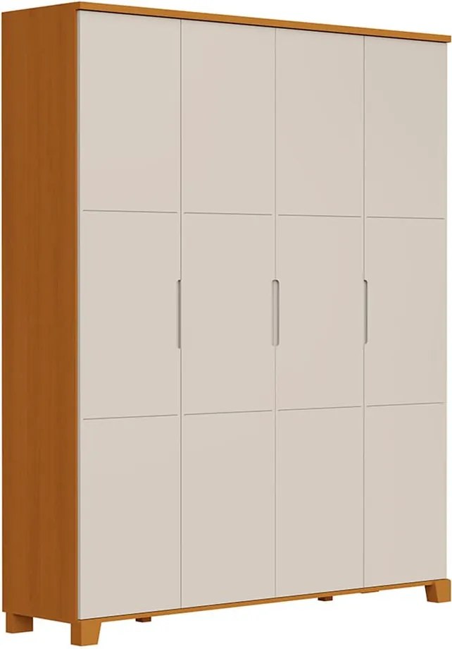 Guarda-Roupa Luna Max 4 Portas - Areia e Savana