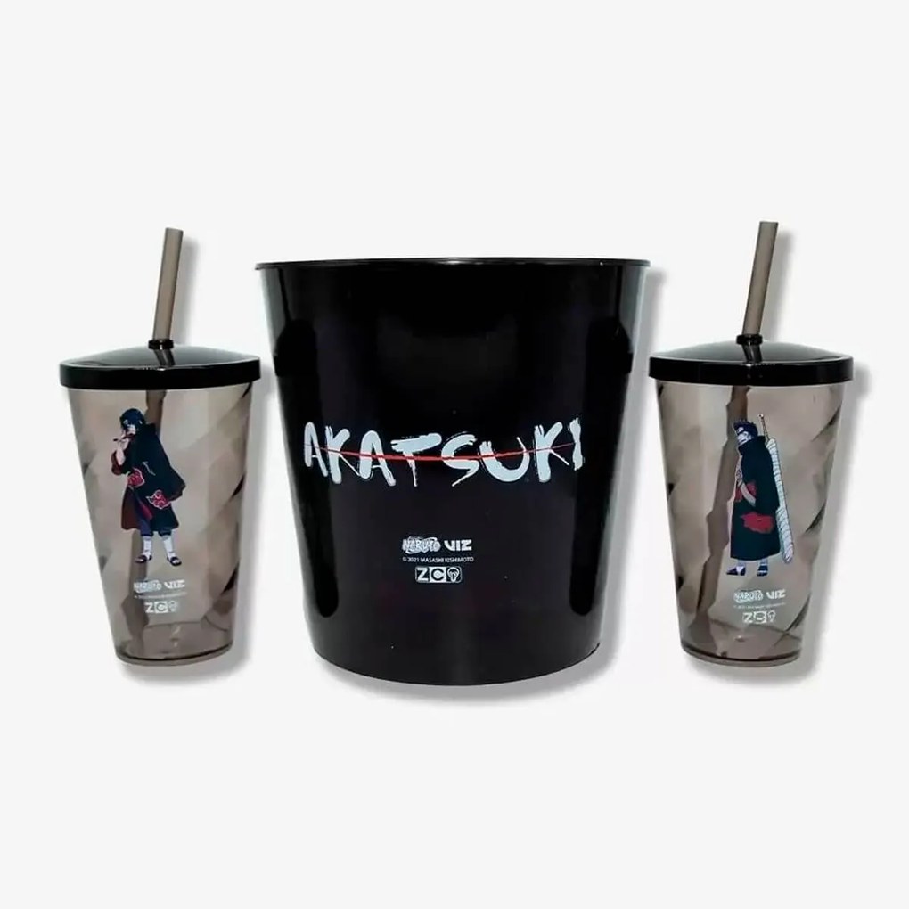 Kit Almofada Porta Pipoca Akatsuki