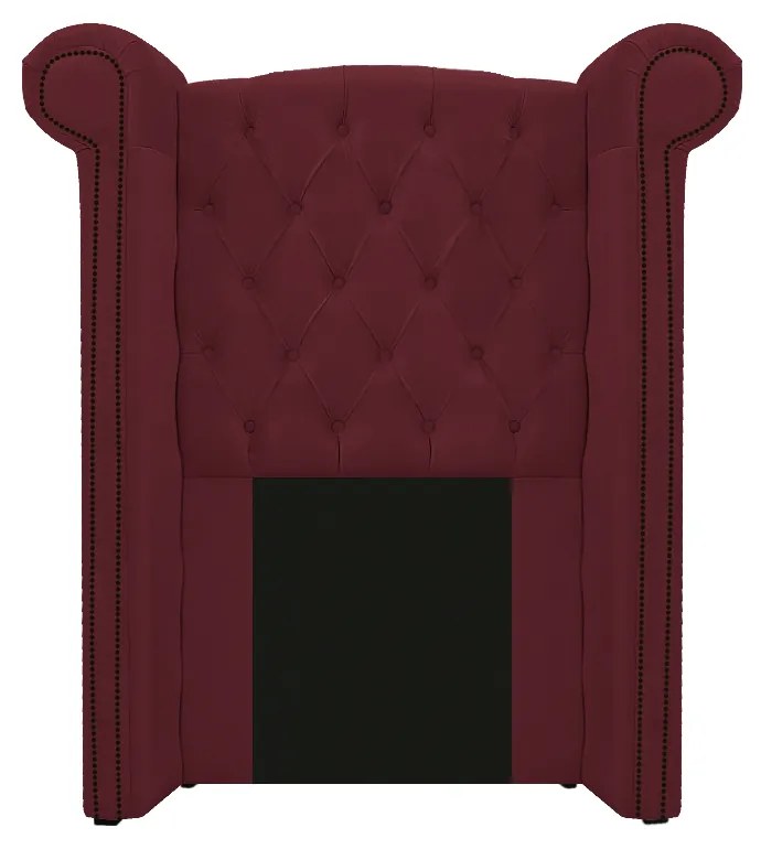 Kit Cabeceira e Calçadeira Veneza 100 cm Solteiro Suede Bordô - ADJ Decor