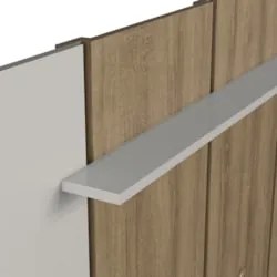 Estante Painel TV 75 Pol com LED 200cm Bianco Mel/Arenas A05 - Mpozena