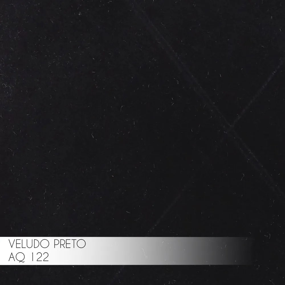 Kit 2 Cadeiras Decorativas Sala De Jantar Belford Madeira Veludo Preto G48 - Gran Belo