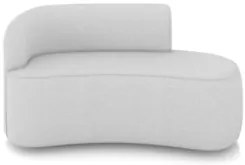 Sofá 2 Lugares Para Sala 140cm Orgânico Wendi Linho Cinza I01  - Mpoze