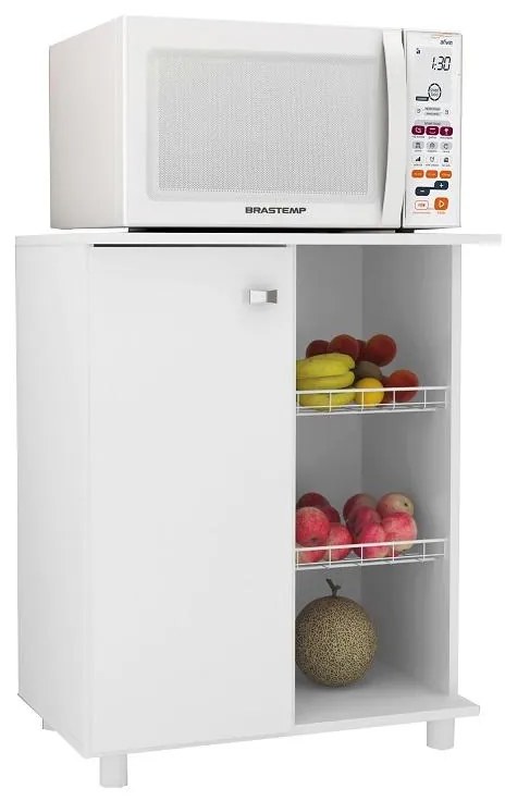 Balcão de Cozinha Fruteira Multifuncional Branco