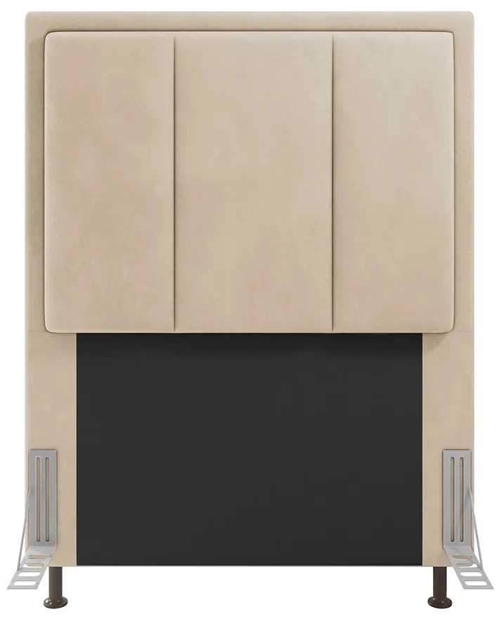 Cabeceira Opala Para Cama Box Solteiro 90 cm Suede M11 - D'Rossi - Bege