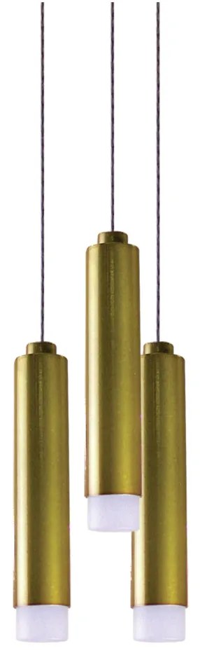 Pendente Cross Cabo Eletrificado Led 15W - Usina 19742/3 (FN-F - Fendi Fosco, 3000k, 220v)