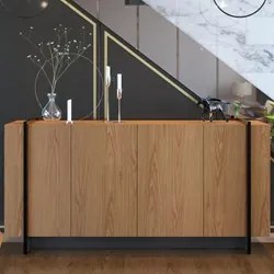 Balcão Buffet Copacabana Freijó/Preto Fosco - Colibri