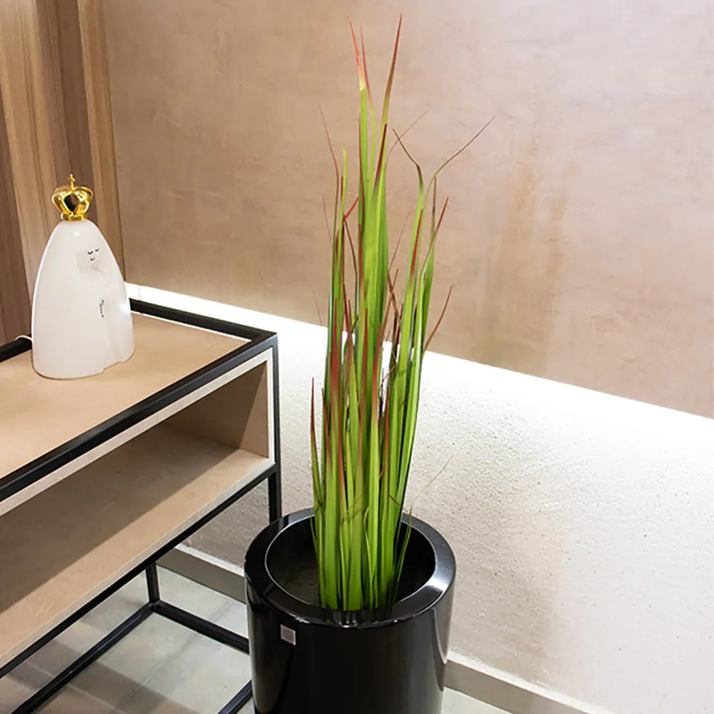 Grass Artificial Print com Pote Real Toque Verde 2T 120 cm F04 - D'Rossi