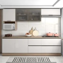 Armário de Cozinha CP03 e Tampo Grace Carvalho Oak/Off White Z44 - Mpo