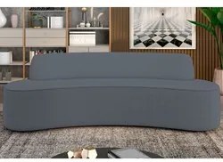 Sofá 5 Lugares para Sala de Estar Living 280cm Koane D06 Linho Mescla