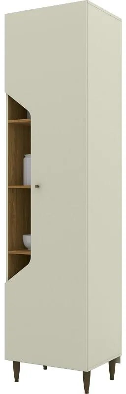 Paneleiro Cozinha Armário 1 Porta 6 Prateleiras MDF