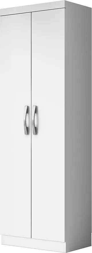 Armário Multiuso 170cm Lavanderia 2 Portas Folly Branco Texturizado A09 - D'Rossi