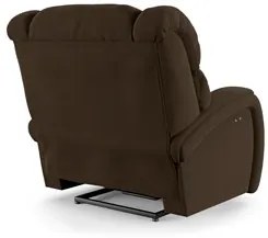 Poltrona do Papai Reclinável Kalie Power Touch USB FH9 Veludo Marrom -