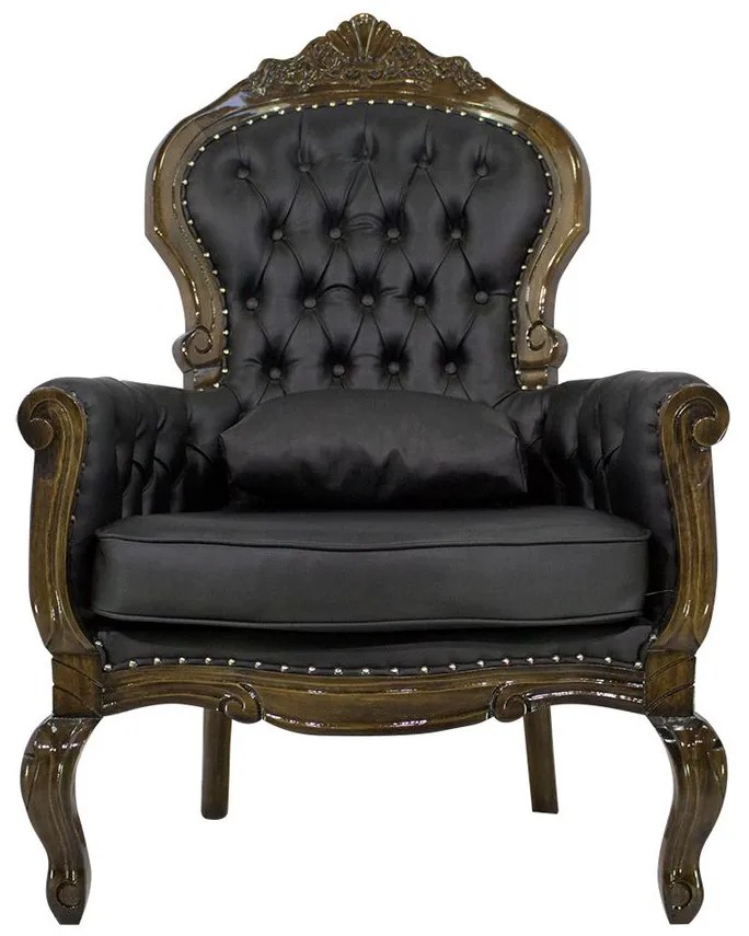 Poltrona Catarina com Tachas - Wood Prime 14876