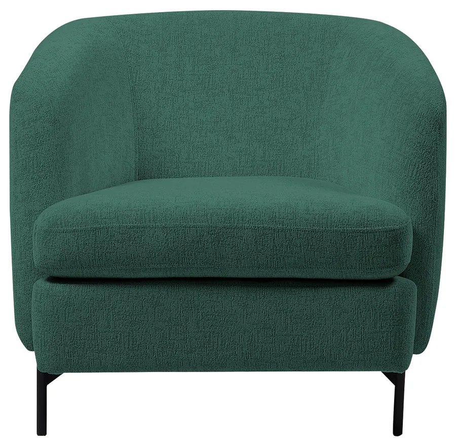 Poltrona Decorativa Sala de Estar Salem Pés Metálicos Bouclê Rústico Azul Aquamarine G92 - Gran Belo