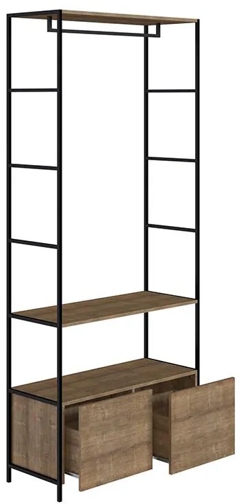 Roupeiro Closet Guarda Roupa Estante Cabideiro Industrial