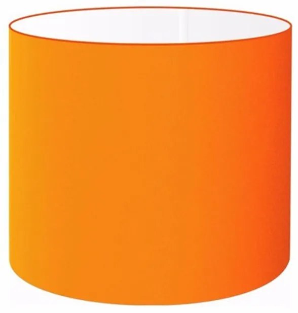 Cúpula Abajur Cilíndrica Cp-7011 Ø30x21cm Laranja