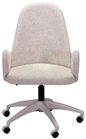 Cadeira Vogue Office Bouclé Granizo Base Off White - 77404 Sun House
