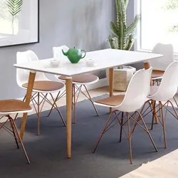 Mesa De Jantar Retangular 160cm 6 Lugares Veneza C14 Branco - Mpozenat