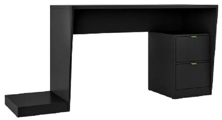 Mesa Para Computador Gamer 2 Gavetas Bmg 01 - Preto