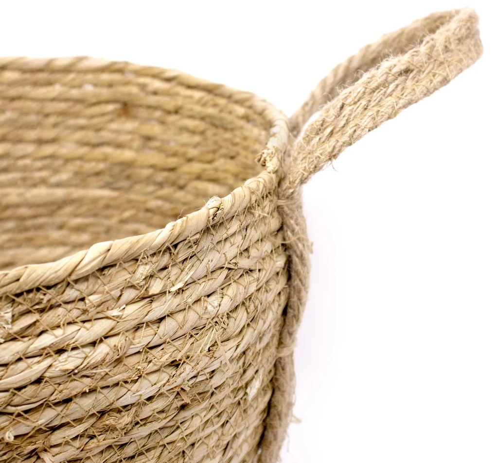 Cesto de Fibra Natural Seagrass 24,5x31x33 Cm - D'Rossi