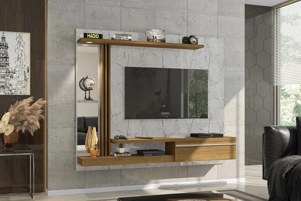 Painel Denver Carrara/Cinamomo – Bechara Móveis