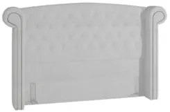 Cabeceira Cama Box Casal 140cm Provença Z37 Boucle Branco - Mpozenato