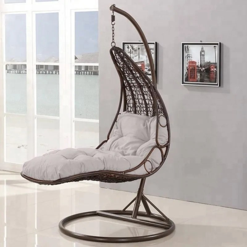 Cadeira Balanço Poltrona Sala Jardim P/ Deitar Leitura C/ Suporte