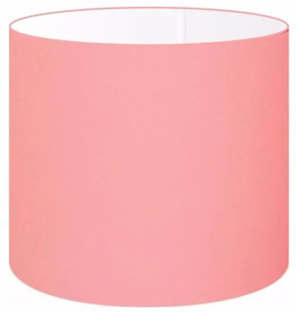 Cúpula Abajur Cilíndrica Cp-8010 Ø25x25cm Rosa Bebê