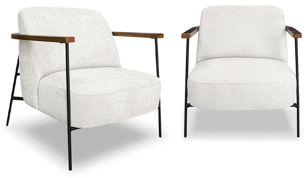 Kit 2 Poltronas Odense SPZ Decorativa Sala Boucle - ADJ Decor