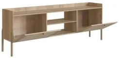 Rack Para Sala Bancada de TV 65 Pol Pés Madeira Arlo A10 A10 Hanover -