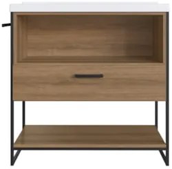 Gabinete de Banheiro 80cm Industrial Com Cuba Zaqui Mel Z54 - Mpozenat