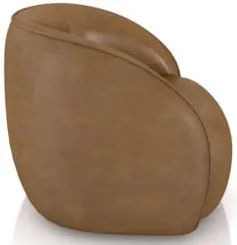Poltrona para Sala Orgânica 90cm Zion Z32 Sintético Caramelo - Mpozena