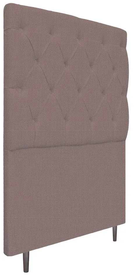 Cabeceira Estofada Liverpool 90 cm Solteiro Linho Rosê - ADJ Decor