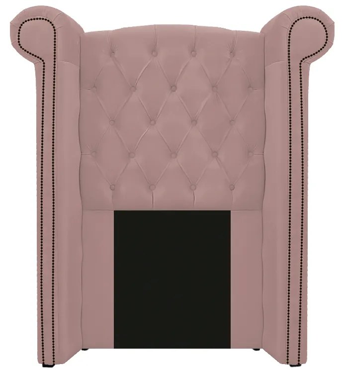 Kit Cabeceira e Calçadeira Veneza 100 cm Solteiro Suede Rosê - ADJ Decor