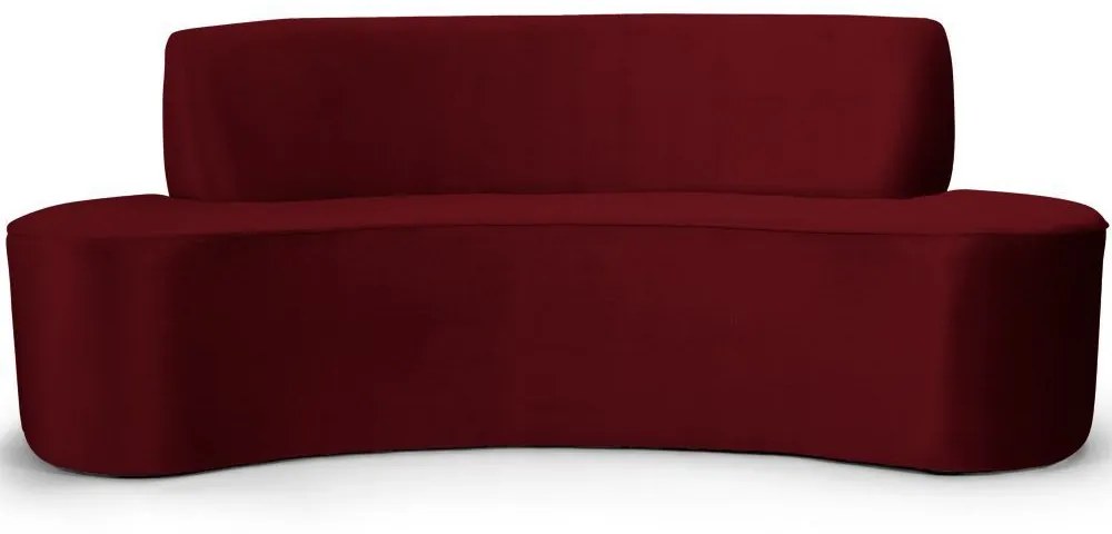 Sofá 3 Lugares Sala de Estar 230 cm Bélgica Veludo Marsala G15 - Gran Belo