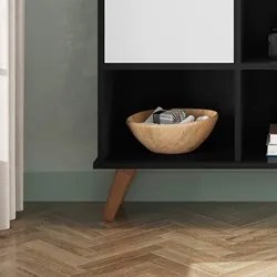 Nicho Organizador Multifuncional 6 Nichos 3 Gavetas Pés Retrô Cube Q01