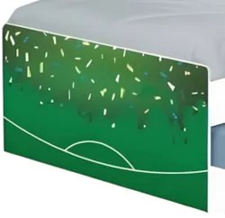 Cama Solteiro Infantil Com Auxiliar 188x88cm Futebol K06 - Mpozenato