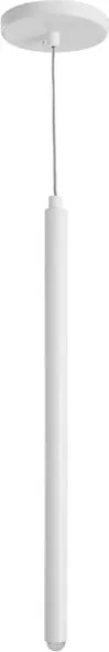 Pendente Tubo Aluminio Branco Fosco