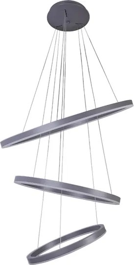 Pendente Led Metal E Aluminio 100W 3000K Danza - CINZA