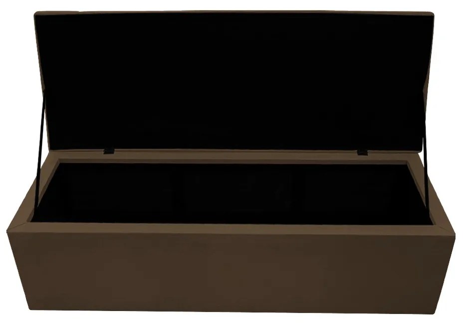 Calçadeira Copenhague 195 cm King Size Suede Marrom - ADJ Decor