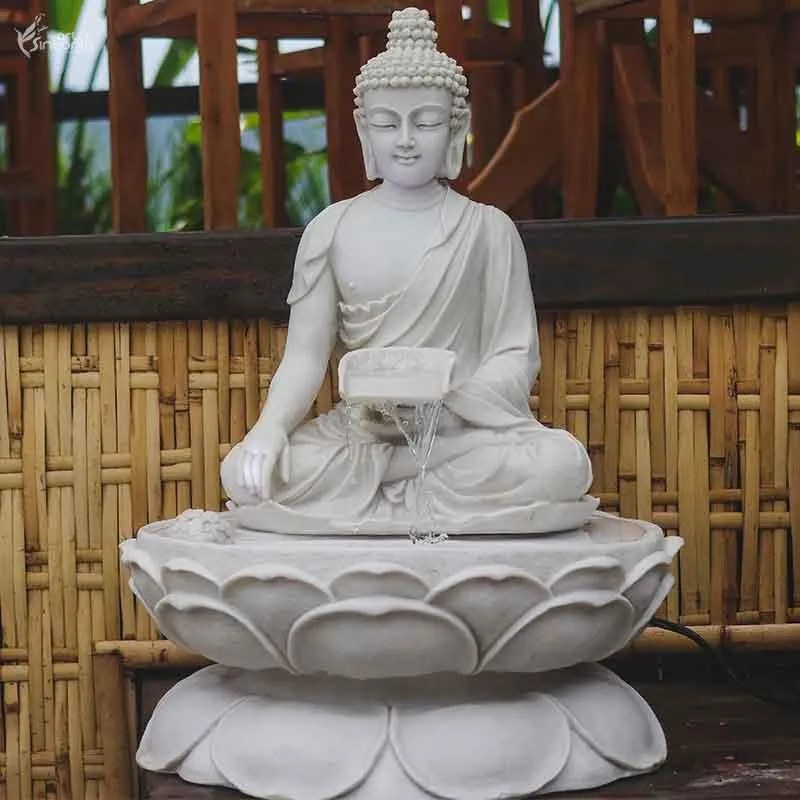 Fonte de Buda Tibetano Marmorite