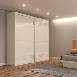 Guarda Roupa Casal 223cm 2 Portas de Correr 100% MDF TW602 Off White -