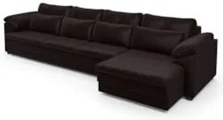 Sofá Retrátil 5 Lugares Para Sala 414cm Dijon Couro Bordô S07 - Mpozen