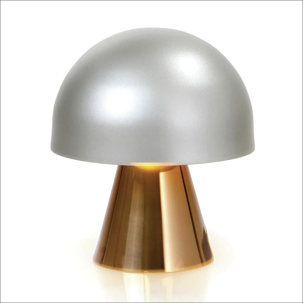 Abajur Mushroom Ø14X15Cm Metal Alumínio 03Xg9 - Old Artisan Abj-5830 (ONIX)