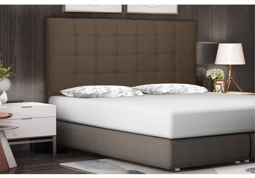 Cabeceira Verona Para Cama Box Solteiro 90 cm Suede - D'Rossi - Caramelo