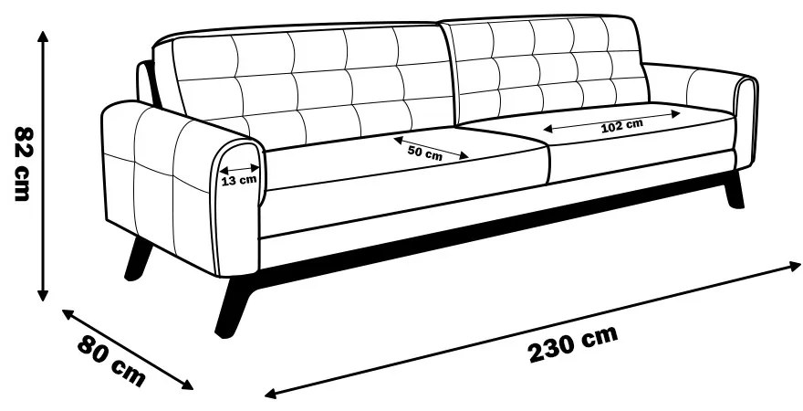 Sofá 3 Lugares Sala de Estar Eros 230 cm Veludo Vinho Base Fixa G15 - Gran Belo